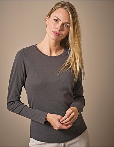 T-590-Womens Long Sleeve Interlock Tee